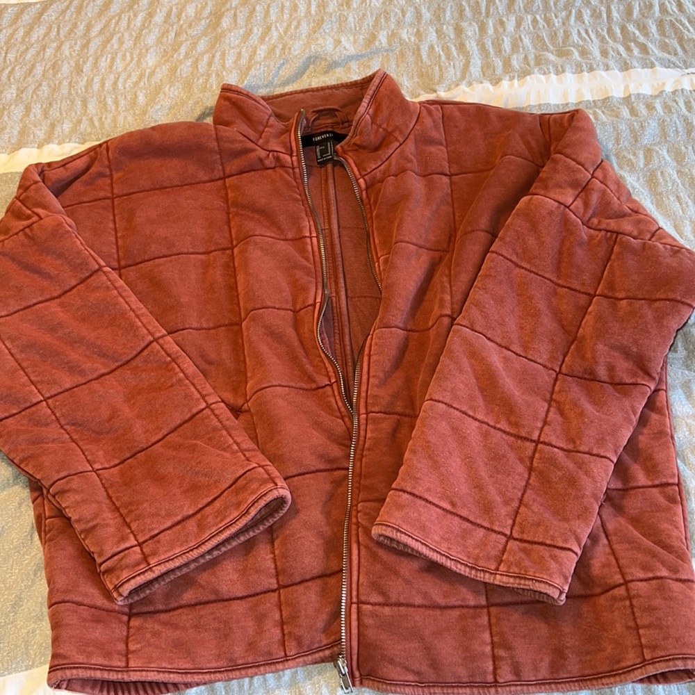 Forever 21 Quilted Zip Up Jacket - Free People Dupe